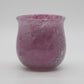 SIDSE WERNER Holmegaard TROLDGLAS Small Amethyst Marbled Crystal Glass Vase Mollaris.com 