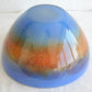 VILNIAUS STIKLO STUDIJA Contemporary Studio Art Blue Orange Glass Bowl Mollaris.com 