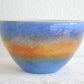 VILNIAUS STIKLO STUDIJA Contemporary Studio Art Blue Orange Glass Bowl Mollaris.com 