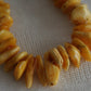 VINTAGE BALTIC AMBER Necklace Butterscotch Egg Yolk 47 gr Mollaris.com 