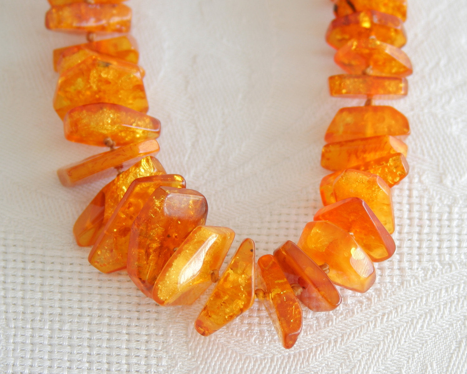 Natural Amber Necklace at 1stDibs | amber chip necklace, faceted amber beads,  faceted amber necklace