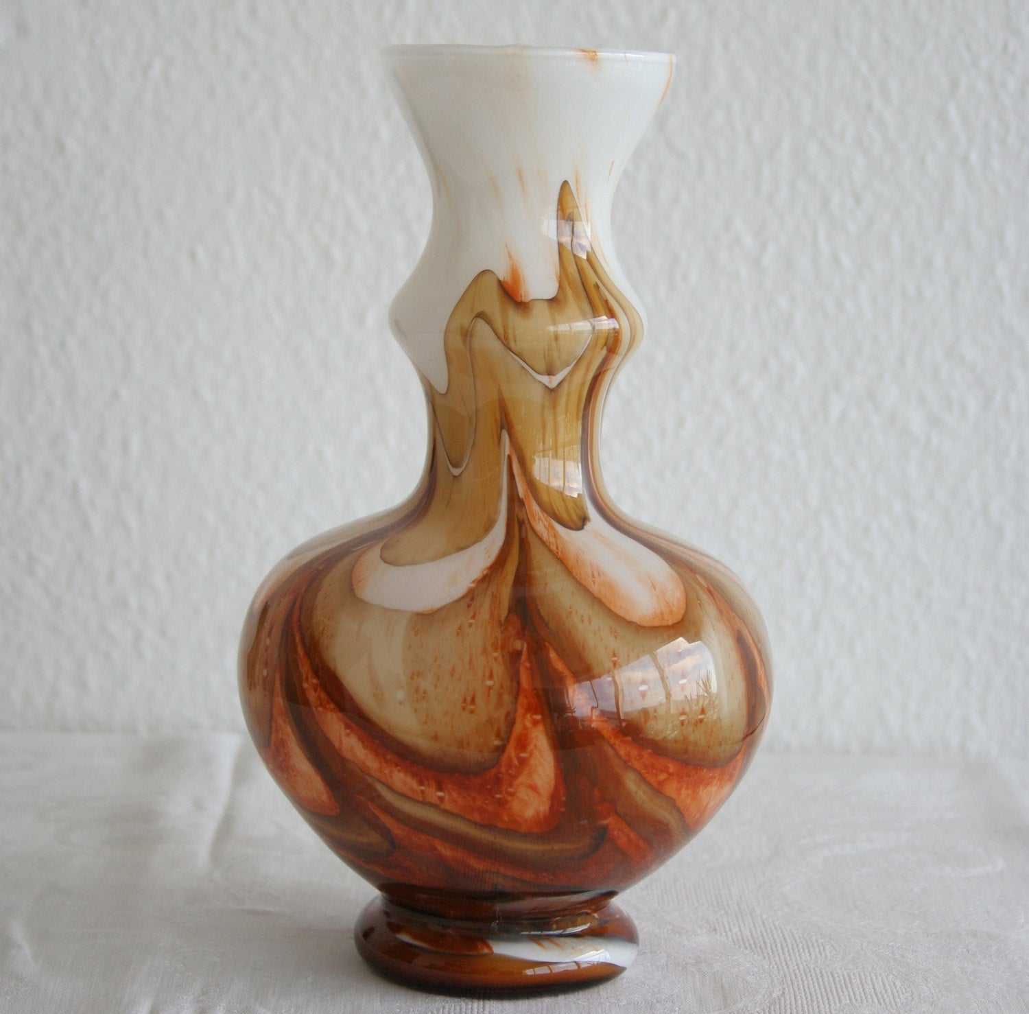 Vetreria di Borgonovo VB EMPOLI Opaline Glass Vase Mollaris.com 