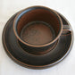 5 x Arabia ULLA PROCOPÉ Tableware RUSKA Stoneware Tea / Coffee Cup + Saucer Set Mollaris.com 