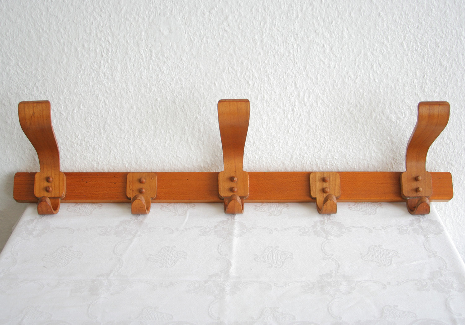 BRUNO PAUL Deutsche Werkstätten Hellerau Laminated Wood Art Deco / Early Modernist Coat Rack Mollaris.com 