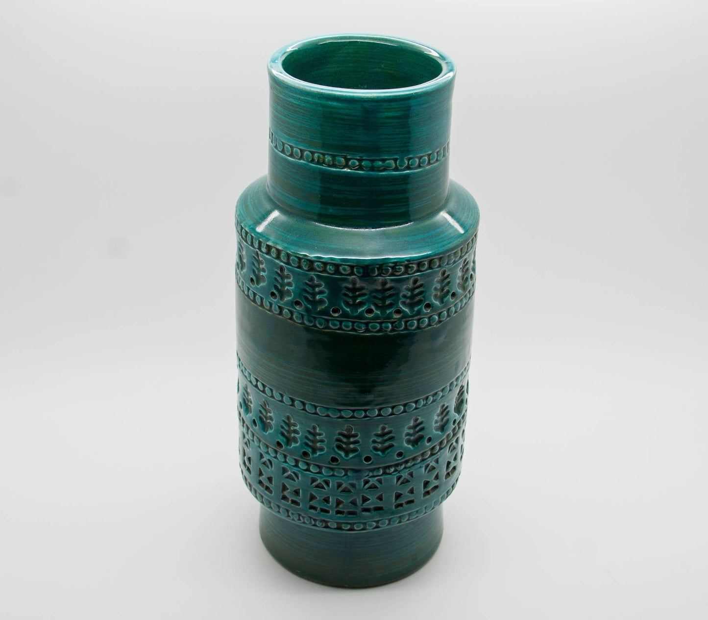 Bitossi ALDO LONDI Large Dark Green Ceramic Vase Mollaris.com 