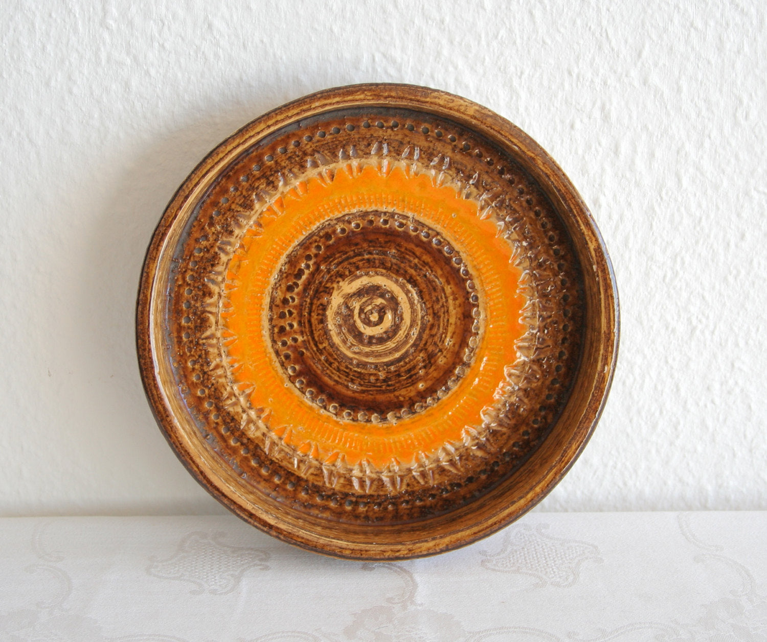 Bitossi ALDO LONDI Yellow Orange Ceramic Bowl Mollaris.com 