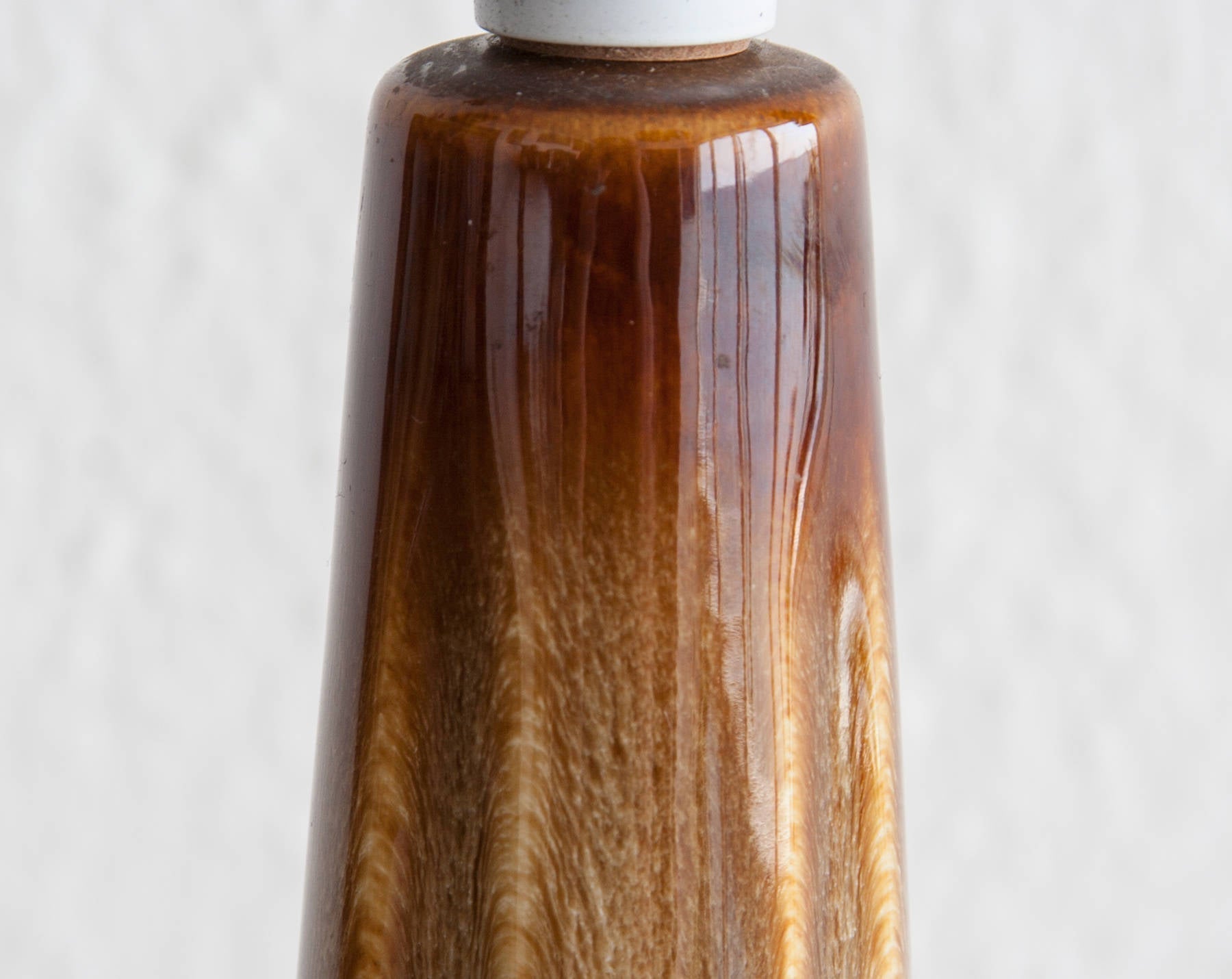 EINAR JOHANSEN Søholm Caramel Brown Glazed Ceramic Table Lamp Mollaris.com 