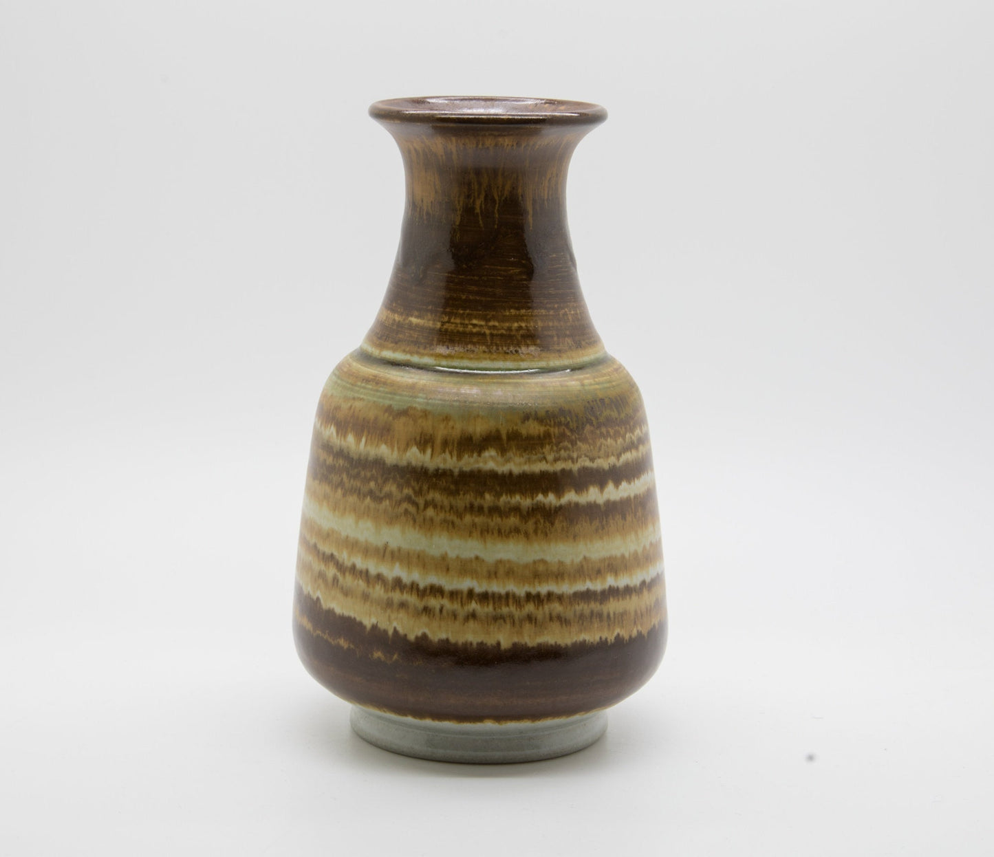 GUNNAR ANDERSSON Höganäs Brown and Yellow Glazed Stoneware Vase Mollaris.com 