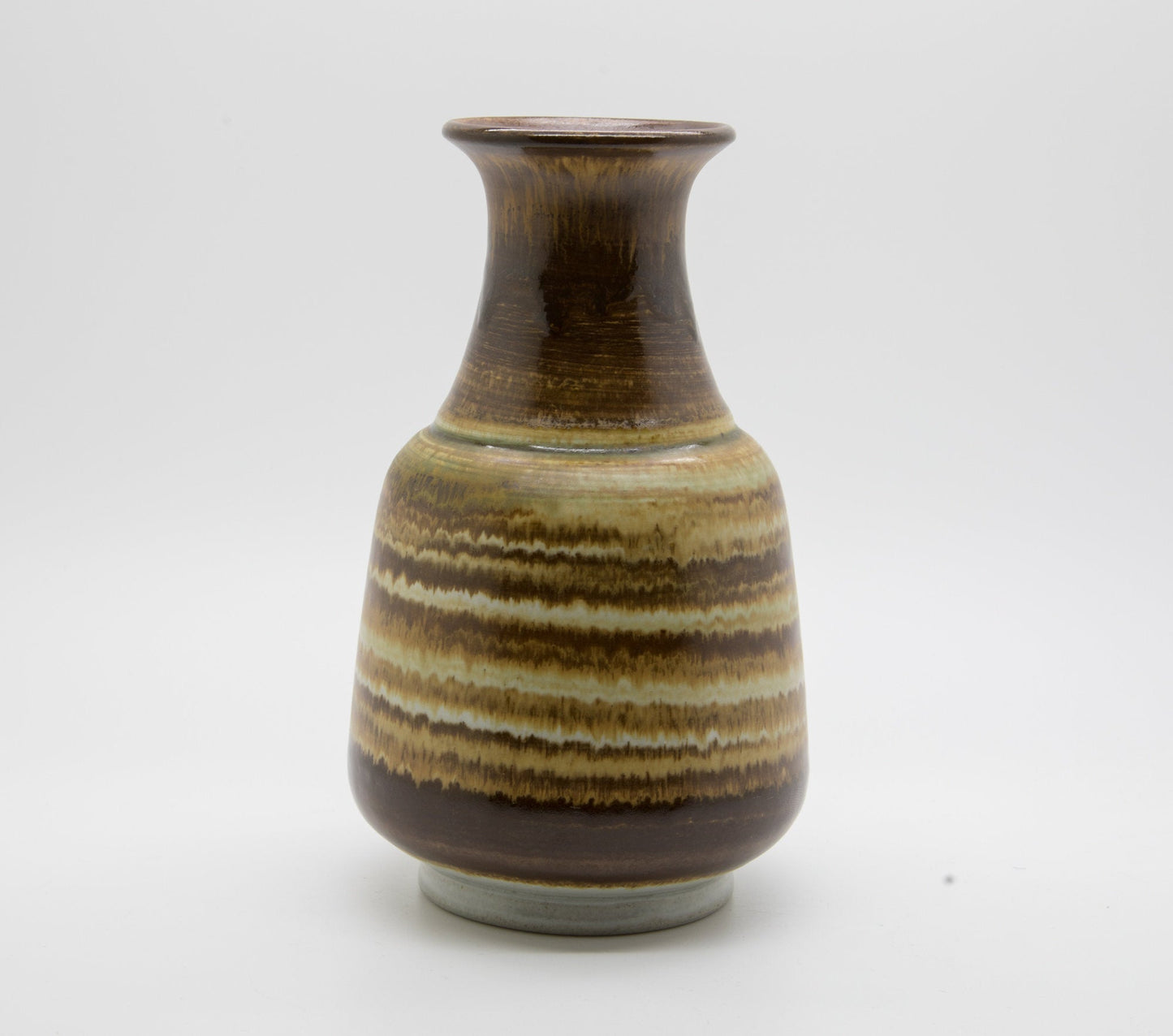 GUNNAR ANDERSSON Höganäs Brown and Yellow Glazed Stoneware Vase Mollaris.com 