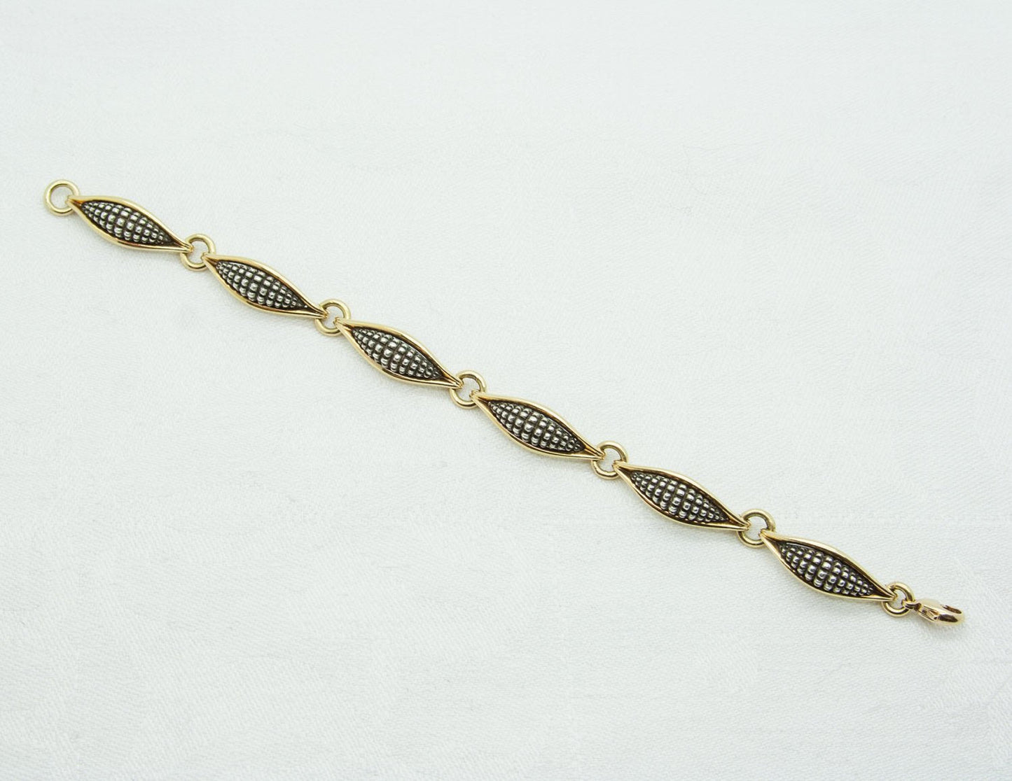 Georg Jensen LENE MUNTHE Modern 18K Solid Gold Sterling Bracelet # 425 B Mollaris.com 