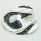 HERMANN SIERSBØL Modernist Abstract Leaf Solid Sterling Silver Brooch (925S) Mollaris.com 