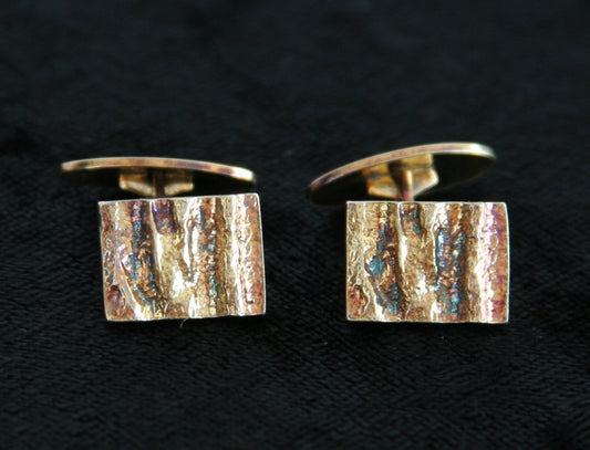 HERMANN SIERSBØL Modernist Gold-plated Solid Sterling Silver (925S) Cufflinks Mollaris.com 