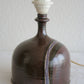 JANE BAILEY Decorated Brown Glazed Table Lamp Mollaris.com 