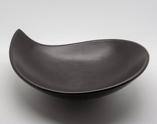 MØRKØV Black Glazed Ceramic Fruit Tray Mollaris.com 