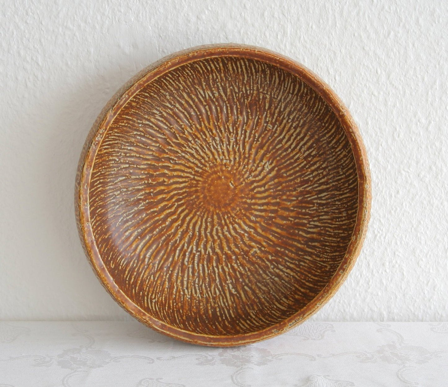 Nymølle GUNNAR NYLUND Large Brown Stoneware Bowl Dish Mollaris.com 