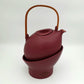 PER REHFELDT Søholm Tableware Dusty Burgundy Red ÅBO Ceramic Teapot set Mollaris.com 