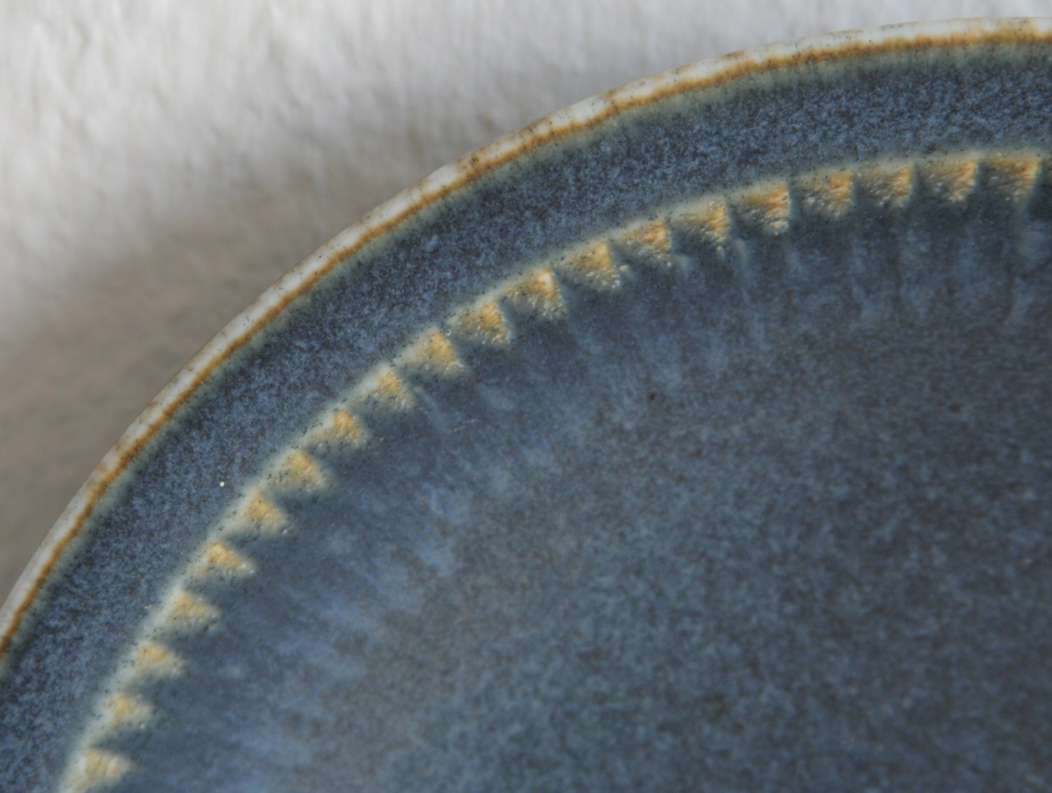 Rörstrand CARL HARRY STÅLHANE Blue Harefur Glazed Stoneware Bowl Dish Mollaris.com 