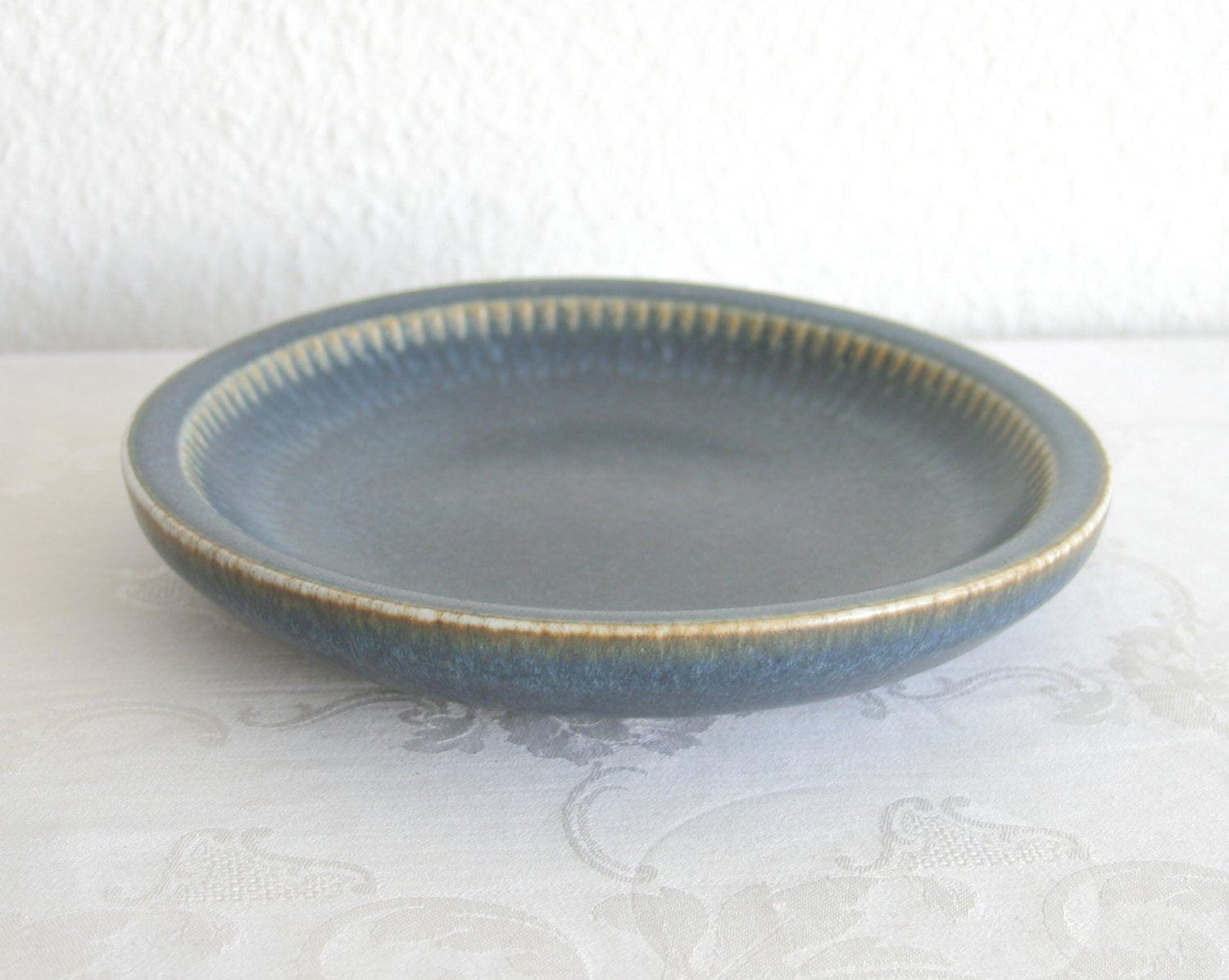 Rörstrand CARL HARRY STÅLHANE Blue Harefur Glazed Stoneware Bowl Dish Mollaris.com 