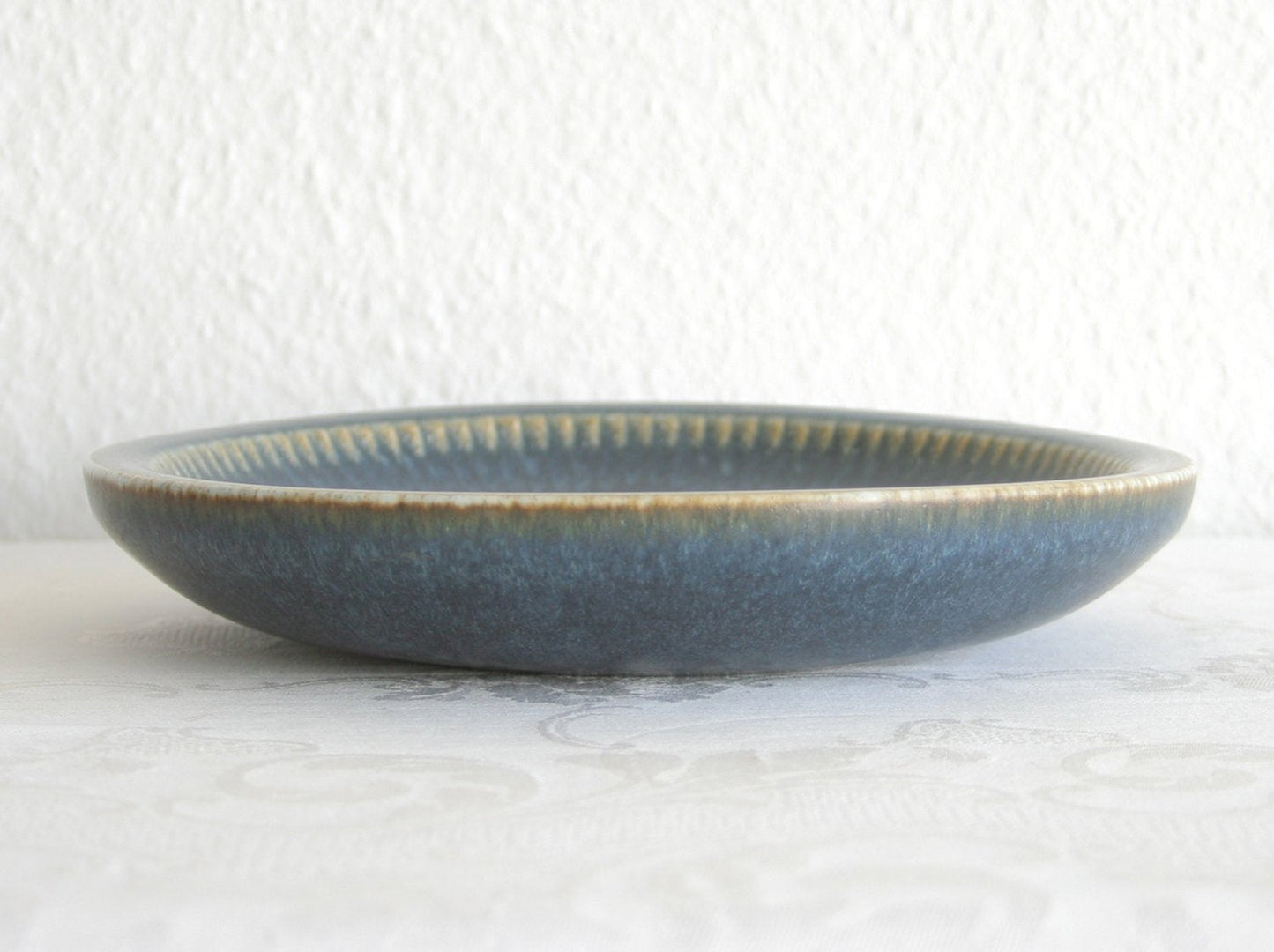 Rörstrand CARL HARRY STÅLHANE Blue Harefur Glazed Stoneware Bowl Dish Mollaris.com 