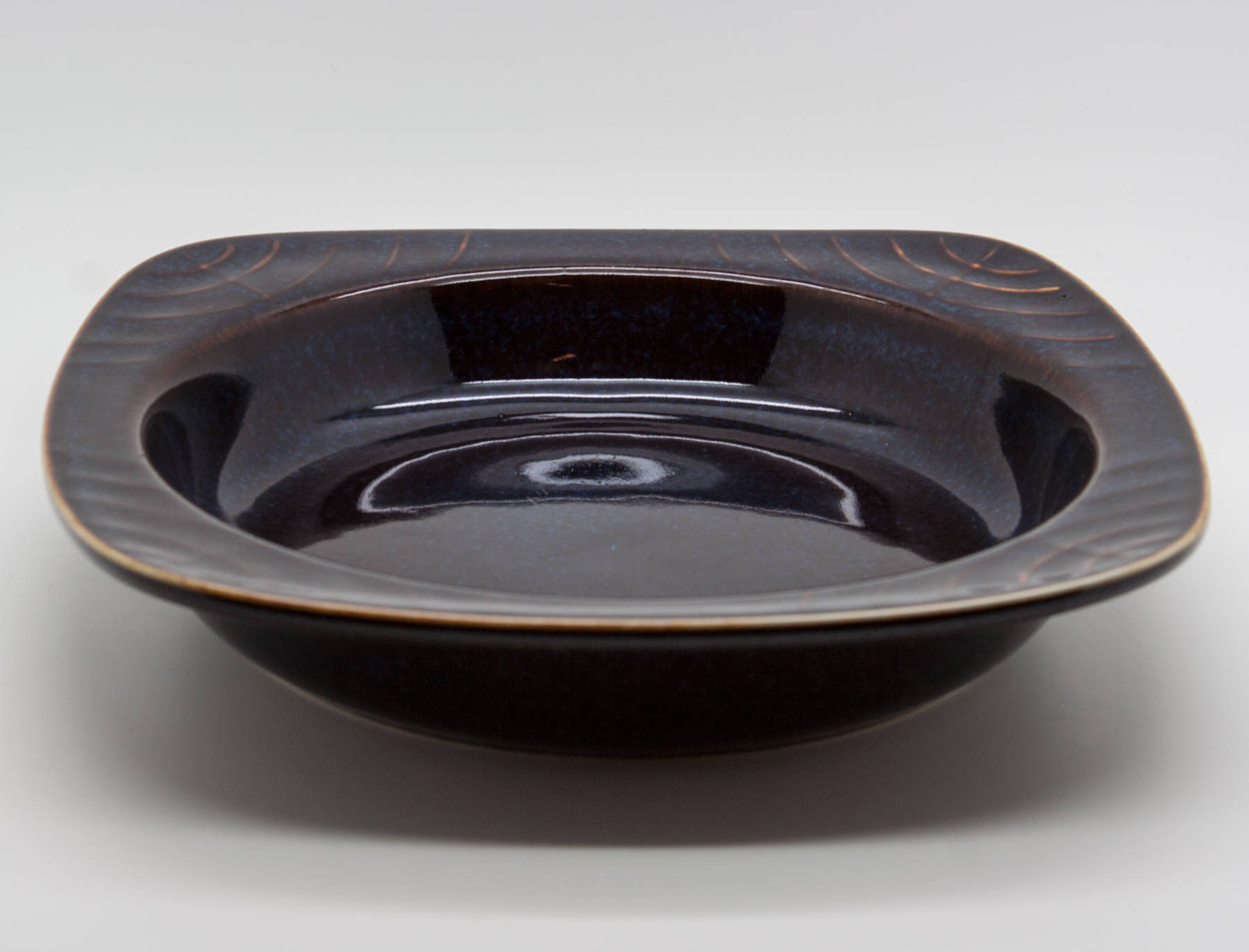 Rörstrand CARL HARRY STÅLHANE Blue Harefur Glazed Stoneware Bowl Tray Mollaris.com 