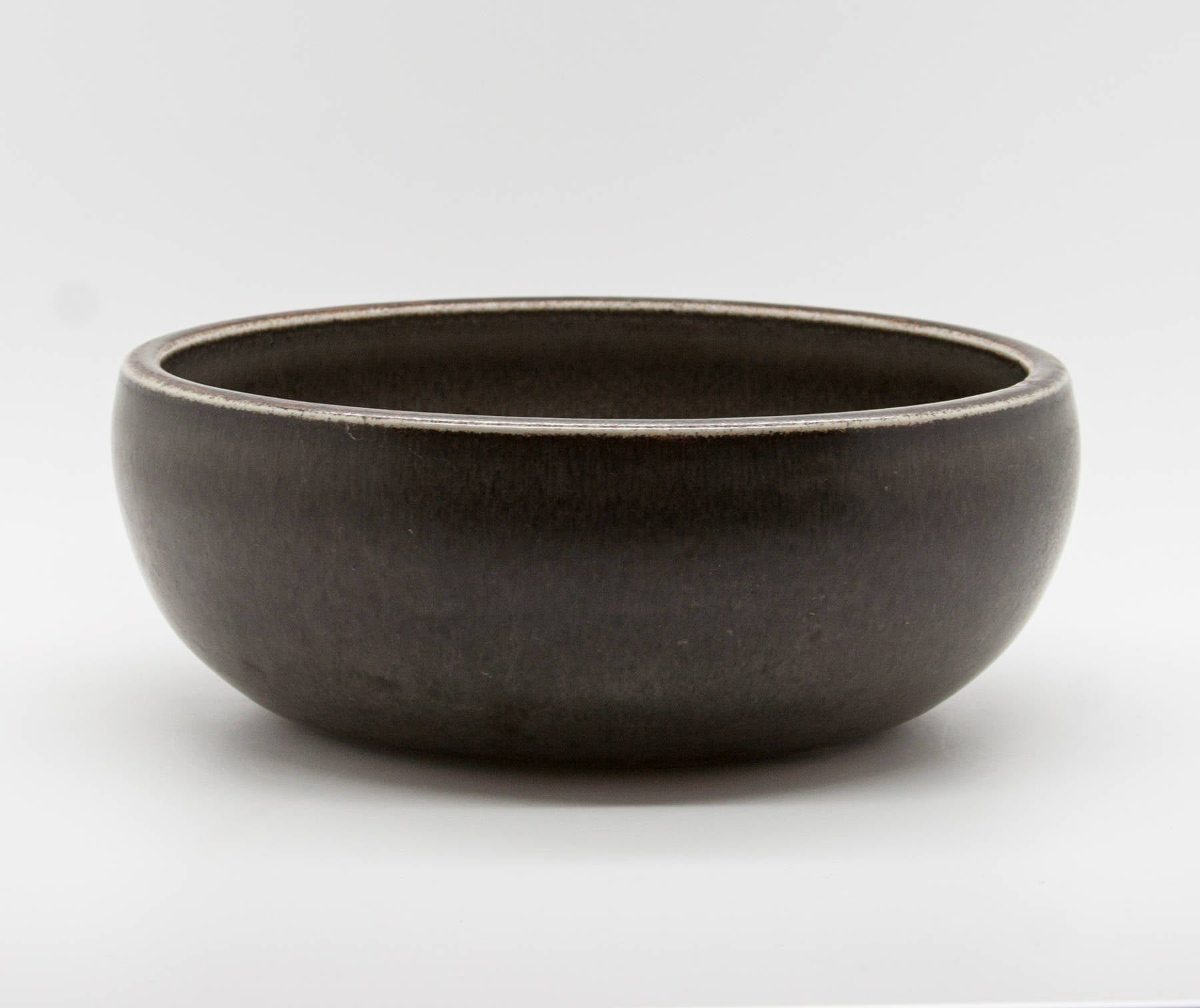 Rörstrand CARL HARRY STÅLHANE Brown Glazed Atelje Stoneware Bowl Mollaris.com 