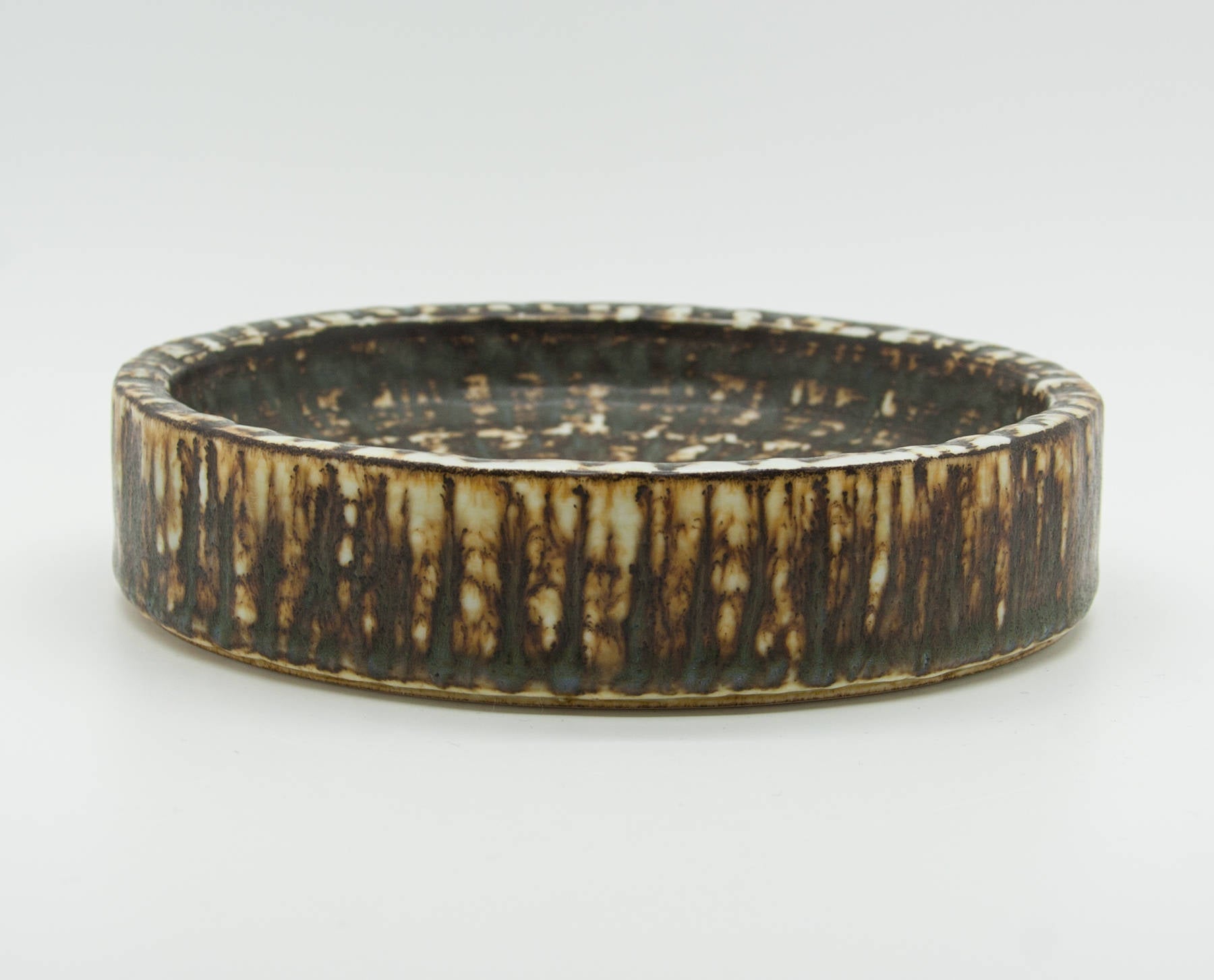 Rörstrand GUNNAR NYLUND Small RUBUS Brownish Harefur Stoneware Bowl Mollaris.com 