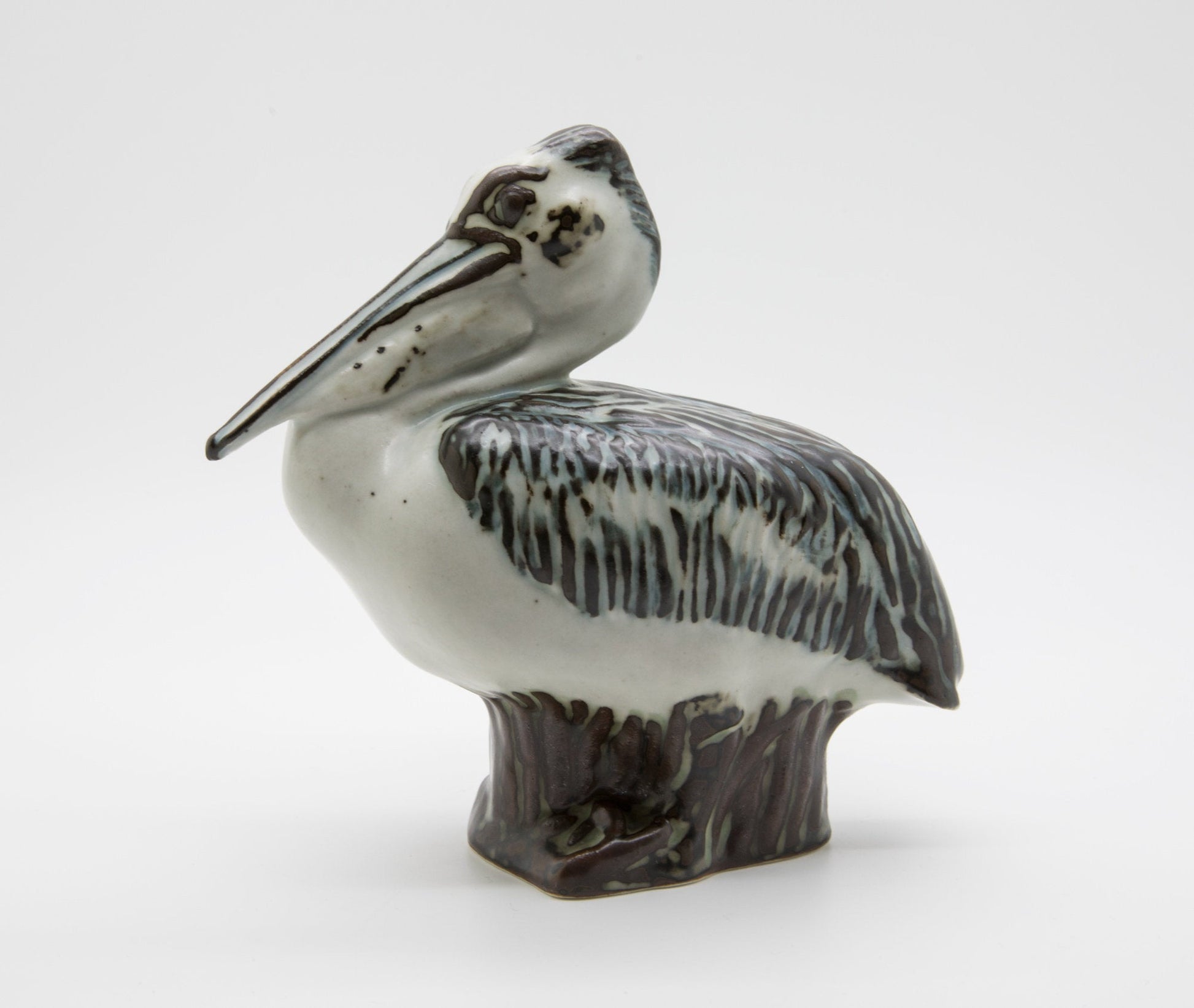 Royal Copenhagen JEANNE GRUT Stoneware PELICAN Figurine # 22296 Mollaris.com 