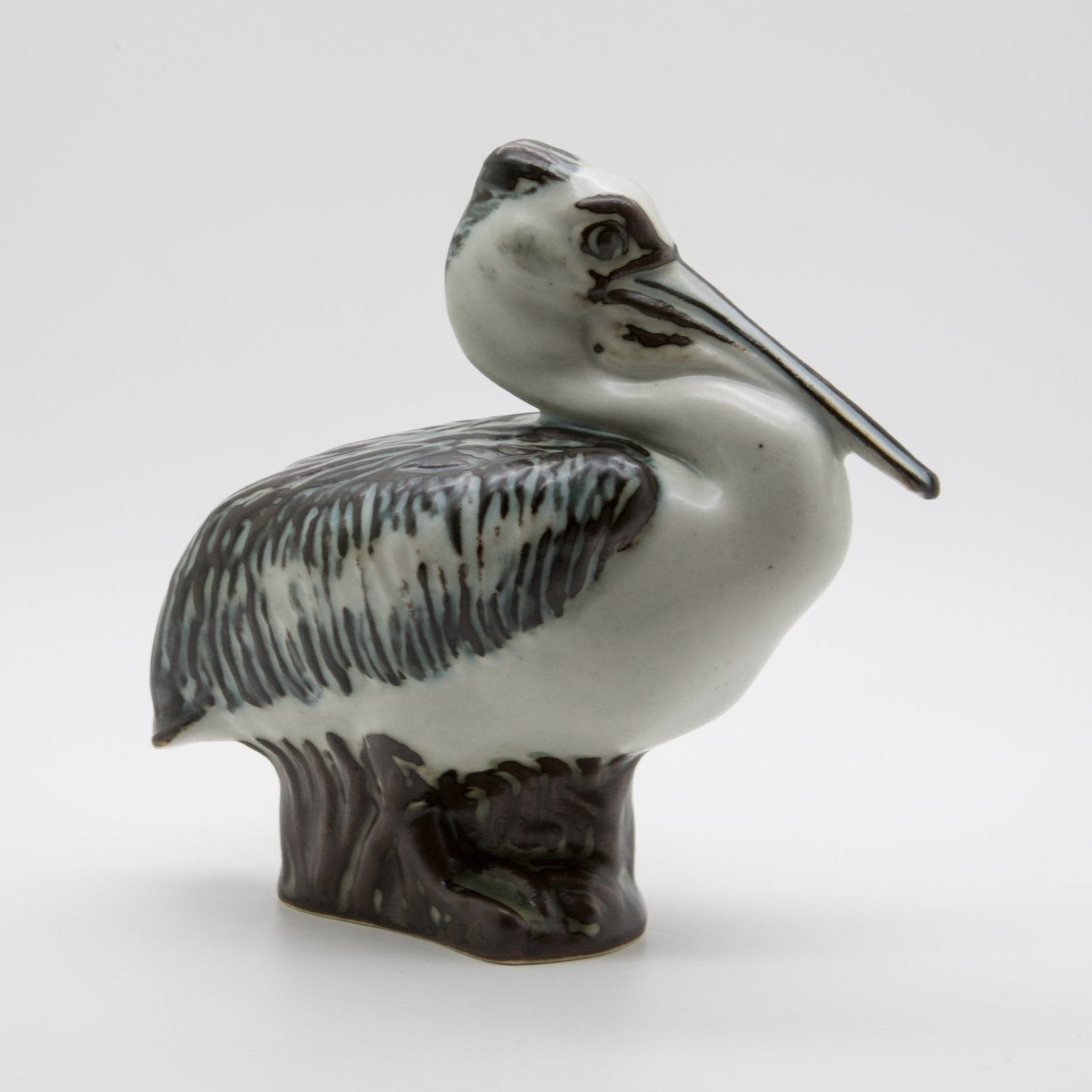 Royal Copenhagen JEANNE GRUT Stoneware PELICAN Figurine # 22296 Mollaris.com 