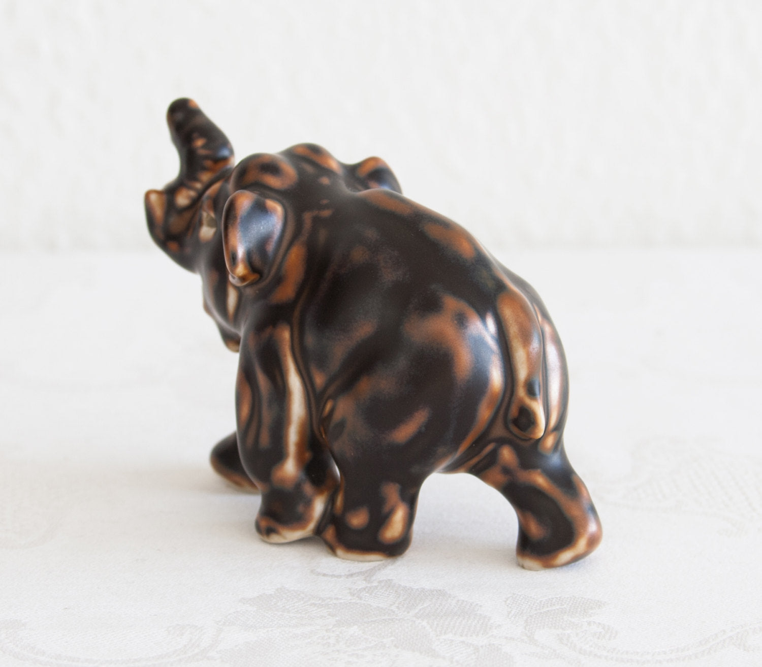 Royal Copenhagen KNUD KYHN Sung Glazed ELEPHANT Calf Stoneware Figurine # 20220 Mollaris.com 