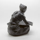 SØHOLM Black Terracotta Rice Cleaning Lady Sculpture Mollaris.com 