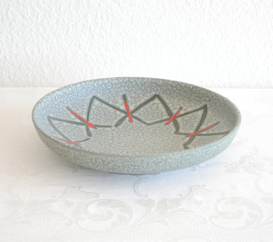 SCHEURICH Large Star Decorated Fat Lava Ceramic Bowl Mollaris.com 