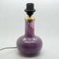 SIDSE WERNER Holmegaard TROLDGLAS Amethyst Marbled Crystal Glass Table Lamp Mollaris.com 