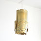 SVEN AAGE HOLM SØRENSEN Modernist BRUTALIST Oxidized Brass Pendant Light Mollaris.com 