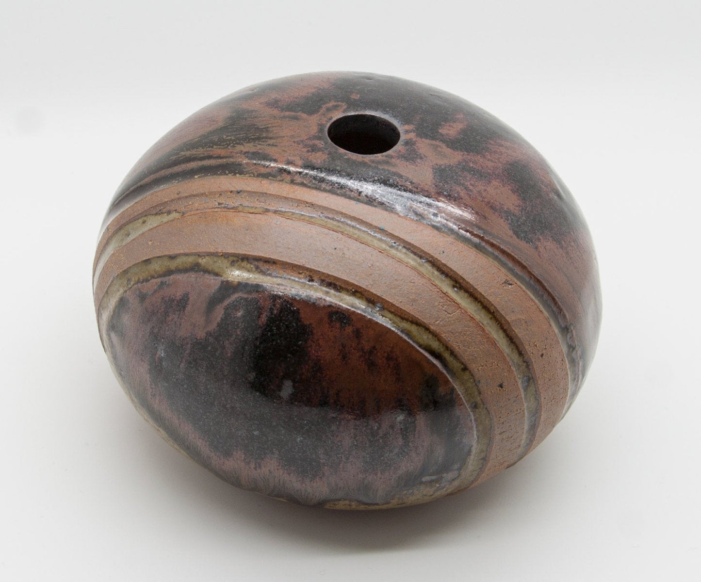 WÜRTZ Ceramics Brown Glazed Stoneware Vase Mollaris.com 