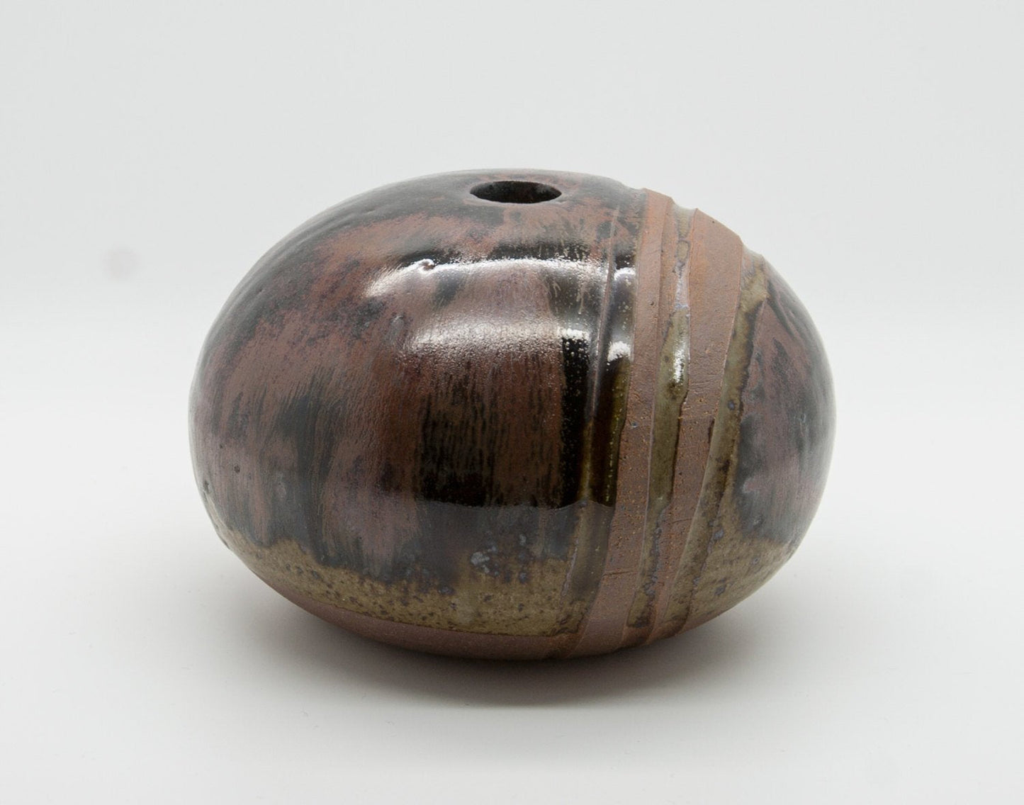 WÜRTZ Ceramics Brown Glazed Stoneware Vase Mollaris.com 